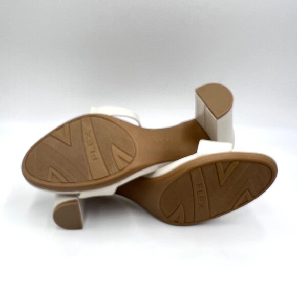 9.5W 9.5 WIDE WIDTH Lifestride Adore Me Cream Bone Ivory Dress Sandals Shoes - Picture 8 of 12